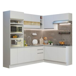 Foto 1 | Foto 1 | Armario Esquinero Madesa GCGL41900109 color Blanco 9 Piezas