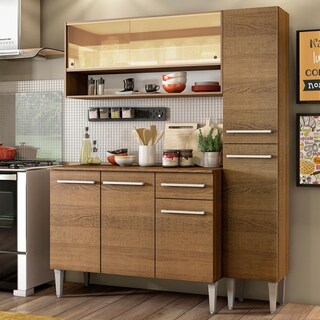 Foto 2 | Foto 2 | Armario de Cocina Compacto 137 cm Emilly Art Madesa 04 color Marrón