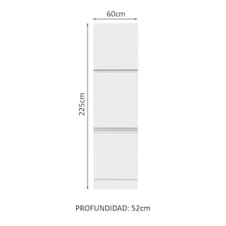 Foto 3 | Foto 3 | Mueble Despensa Madesa G2660709GL color Blanco 3 Puertas