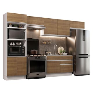 Foto 1 | Foto 1 | Cocina Integral Completa Madesa 350 cm Glamy 01 Blanco/Marrón