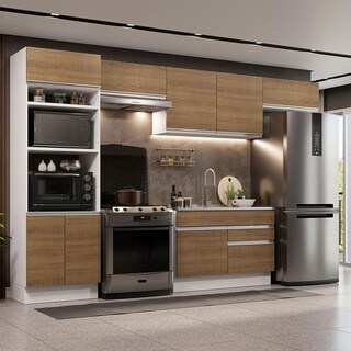 Foto 2 | Foto 2 | Cocina Integral Completa Madesa 350 cm Glamy 01 Blanco/Marrón