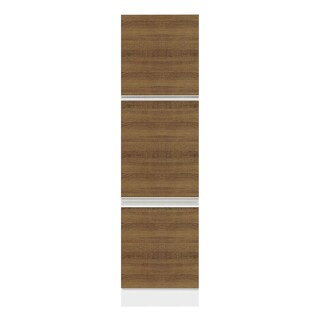 Foto 2 | Foto 2 | Mueble Despensa Madesa Glamy 60 cm 3 Puertas Blanco/Marrón