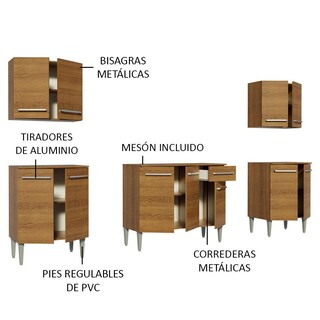 Foto 5 | Foto 5 | Cocina Integral Madesa Grem2330015z color Café