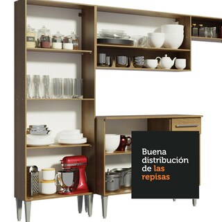 Foto 5 | Foto 5 | Cocina Compacta Emilly Winter Madesa 169cm Marrón