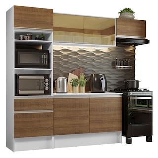 Foto 1 | Foto 1 | Cocina Integral Madesa Diamante 240 cm - color Blanco/Marrón 02