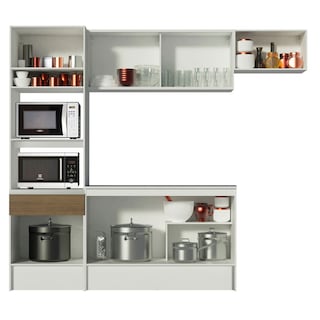 Foto 3 | Foto 3 | Cocina Integral Madesa Diamante 240 cm - color Blanco/Marrón 02