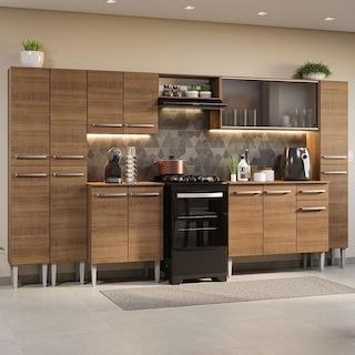 Foto 2 | Foto 2 | Cocina Integral Madesa GREM3250035Z color Marrón 8 Piezas