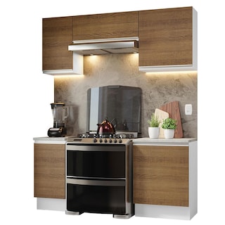 Foto 1 | Foto 1 | Cocina Compacta Madesa Glamy 180 Cm - Blanco/marrón 12