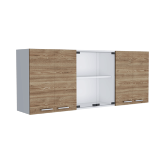 Foto 5 | Foto 5 | Gabinete Superior Vega color Miel Y Blanco Virtual Muebles