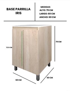 Foto 8 | Foto 8 | Gabinete Inferior De Cocina Para Parrilla Modelo Iris