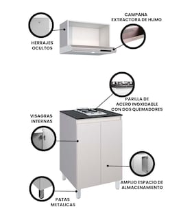 Foto 3 | Foto 3 | Cocina Integral Modular Con Parrilla Premium Modelo Narciso
