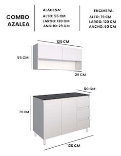 Foto 6 | Foto 6 | Cocina Integral Con Alacena Superior E Inferior Modelo Azaela
