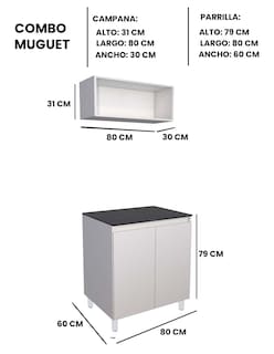 Foto 6 | Foto 6 | Cocina Integral Completa Decomobil Mueble Para Cocina Modelo Muguet