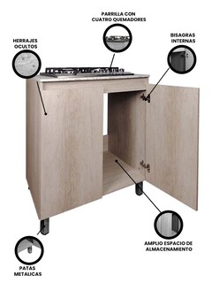 Foto 3 | Foto 3 | Gabinete de Cocina Decomobil con Parrilla