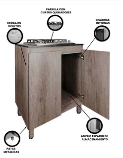 Foto 3 | Foto 3 | Gabinete de Cocina Decomobil con Parrilla