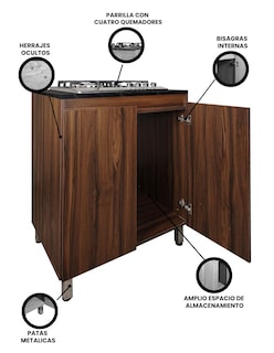 Foto 3 | Foto 3 | Gabinete de Cocina Decomobil con Parrilla