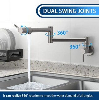 Foto 2 | Foto 2 | Grifo Xtellar Premium Para Cocina Montaje En Pared Perfecto Para El Llenado De Ollas Y Ahorro De Espacio