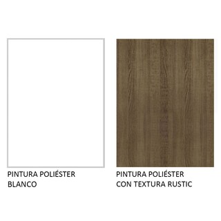 Foto 6 | Foto 6 | Alacena Madesa G258049BGL color Blanco y Marrón 1 Puerta Rebatible 80 CM