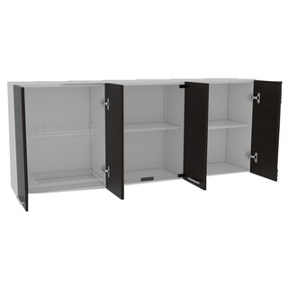 Foto 5 | Foto 5 | Gabinete Superior Vega color Blanco y Wengue Virtual Muebles