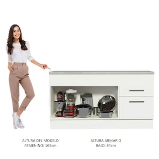 Foto 5 | Foto 5 | Mueble Inferior de Cocina Madesa Agata150 CM 2 Puertas con Encimera