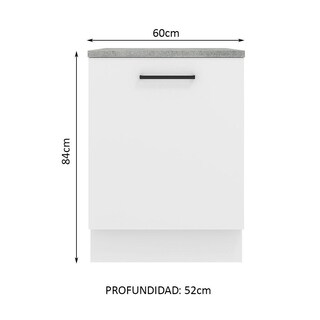 Foto 4 | Foto 4 | Mueble Inferior de Cocina Madesa Agata 60 cm 1 Puerta