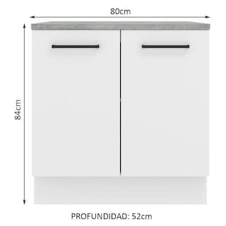 Foto 2 | Foto 2 | Mueble Inferior de Cocina Madesa Agata 80 cm 2 Puertas