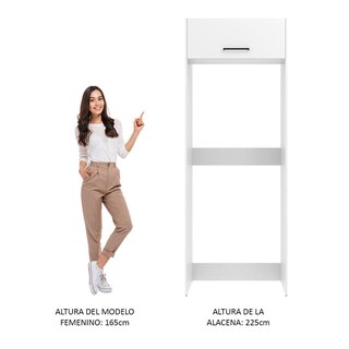Foto 6 | Foto 6 | Mueble para Refrigerador Madesa Agata Blanco