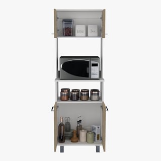Foto 6 | Foto 6 | Mueble Alacena Catina Blanco y Beige Virtual Muebles