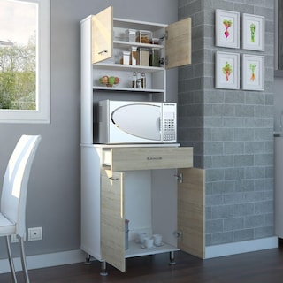 Foto 2 | Foto 2 | Alacena Huzy Beige Y Blanco Virtual Muebles