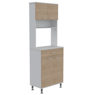 Foto 3 | Foto 3 | Alacena Huzy Beige Y Blanco Virtual Muebles