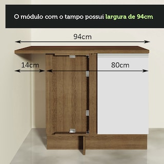 Foto 5 | Foto 5 | Mueble Esquinero Madesa Café para Cocina