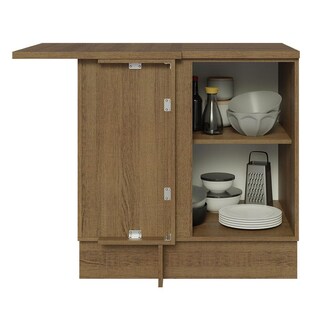 Foto 3 | Foto 3 | Mueble de Cocina Esquinero Madesa Glamy 1 Puerta Marrón