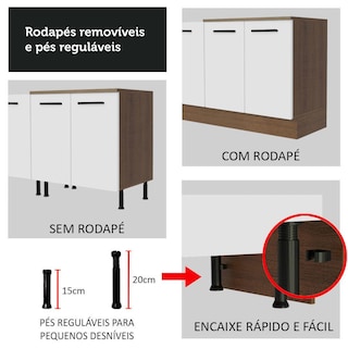Foto 8 | Foto 8 | Mueble para Cocina Madesa Blanco de 60 Cm