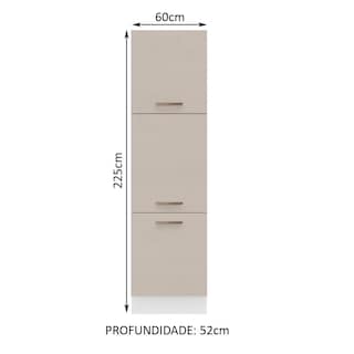 Foto 2 | Foto 2 | Mueble de Cocina Armario Despensa Madesa Ágata Blanco 3 Puertas