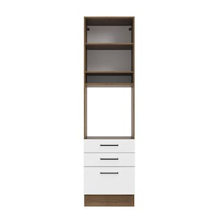 Foto 6 | Foto 6 | Mueble de Cocina para Horno 60 cm 1 Puerta y 3 Cajones Agata Madesa Marrón y Blanco