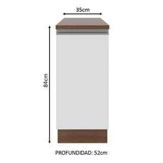 Foto 2 | Foto 2 | Mueble de Cocina Madesa Glamy Marrón con Blanco