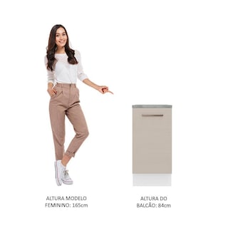 Foto 5 | Foto 5 | Mueble de Cocina 40 cm 1 Puerta Agata Madesa Blanco y Crema