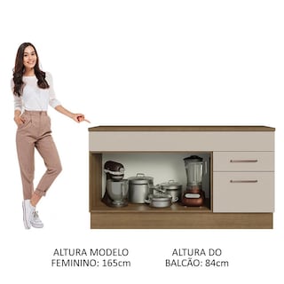 Foto 5 | Foto 5 | Mueble de Cocina para Fregadero 150 cm 2 Cajones y 2 Puertas Madesa Agata Marrón