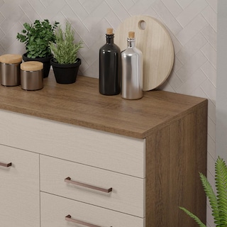 Foto 6 | Foto 6 | Mueble de Cocina para Fregadero 150 cm 2 Cajones y 2 Puertas Madesa Agata Marrón