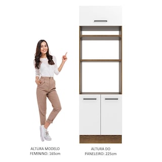 Foto 5 | Foto 5 | Mueble de Cocina para Horno 70 cm 3 Puertas Agata Madesa Marrón y Blanco