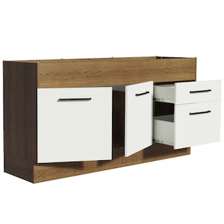Foto 4 | Foto 4 | Mueble de Cocina para Fregadero Madesa Agata 150 cm 2 Puertas y 2 Cajones Marrón