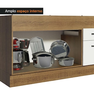 Foto 7 | Foto 7 | Mueble de Cocina para Fregadero Madesa Agata 150 cm 2 Puertas y 2 Cajones Marrón