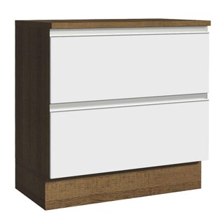 Foto 1 | Foto 1 | Mueble de Cocina 80 cm Madesa Glamy 2 Cajones Marrón