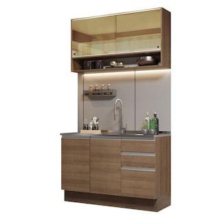 Foto 1 | Foto 1 | Mueble de Cocina Compacto 120 cm Marrón Glamy Madesa 02