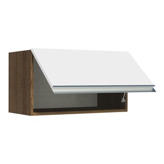 Foto 5 | Foto 5 | Alacena Madesa Glamy Marrón/Blanco 60 cm 1 Puerta Basculante