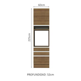 Foto 2 | Foto 2 | Mueble de Cocina para Horno Madesa Glamy Marrón 1 Puerta y 3 Cajones
