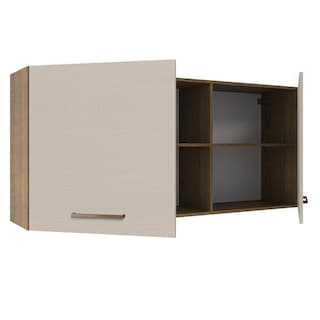 Foto 4 | Foto 4 | Alacena 150 Cm 2 Puertas Y 2 Nichos Marrón/crema Agata Madesa