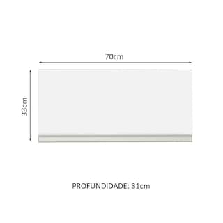 Foto 2 | Foto 2 | Alacena Madesa Glamy Blanco de 70 Cm