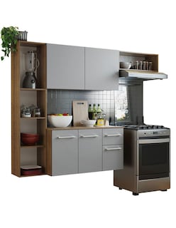Foto 2 | Foto 2 | Mueble de Cocina Compacto Madesa Easy Marrón