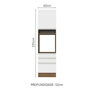 Foto 2 | Foto 2 | Mueble de Cocina para Horno Madesa Glamy Blanco 1 Puerta y 3 Cajones
